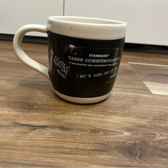 Starbucks Celebration Mug 16oz Coffee Tea Chalkboard Personalize 2009 Ceramic - Picture 3 of 6